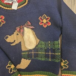 Dog, sweater, vintage, warm, school,  puppy, kids, knit,